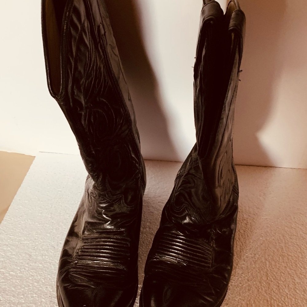 Laredo Black Cowboy Boots